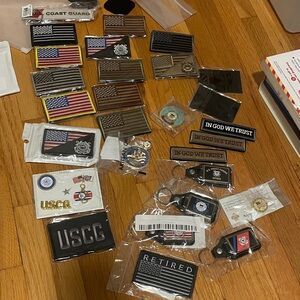 US Coast Guard USCG Bundle Patches, Keychains, Pins